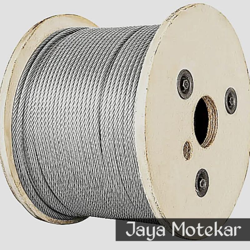 Kawat Seling 4mm Full Baja Galvanis Kawat Sling 4 mm Tali Seling Wiro Rope