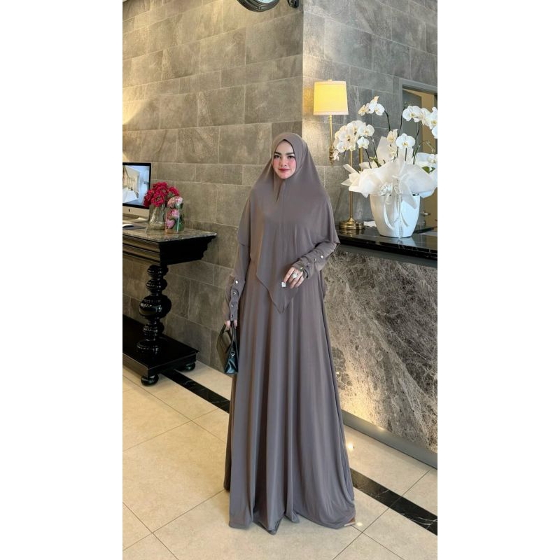 Rania Syari Gamis Syari Mewah Bahan Jersey Premium