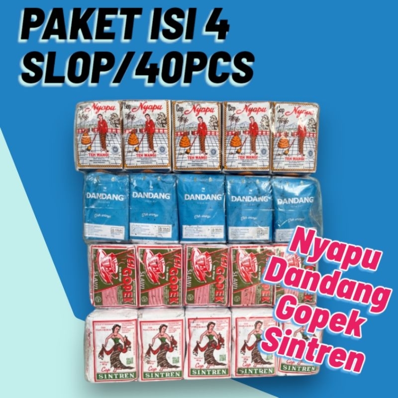 

PAKET TEH TUBRUK KHAS SOLO ISI (4 Slop) Dandang Biru Gopek Nyapu Sintren 40pcs Teh - Hemat Harga - Tea Minuman Cup Daun Gula ling es