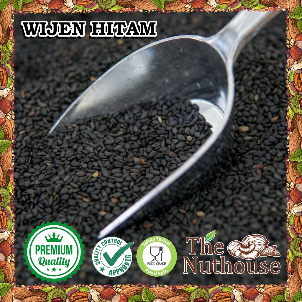 

100gr Biji Wijen HITAM Mentah / Black Sesame Seeds RAW [Premium]