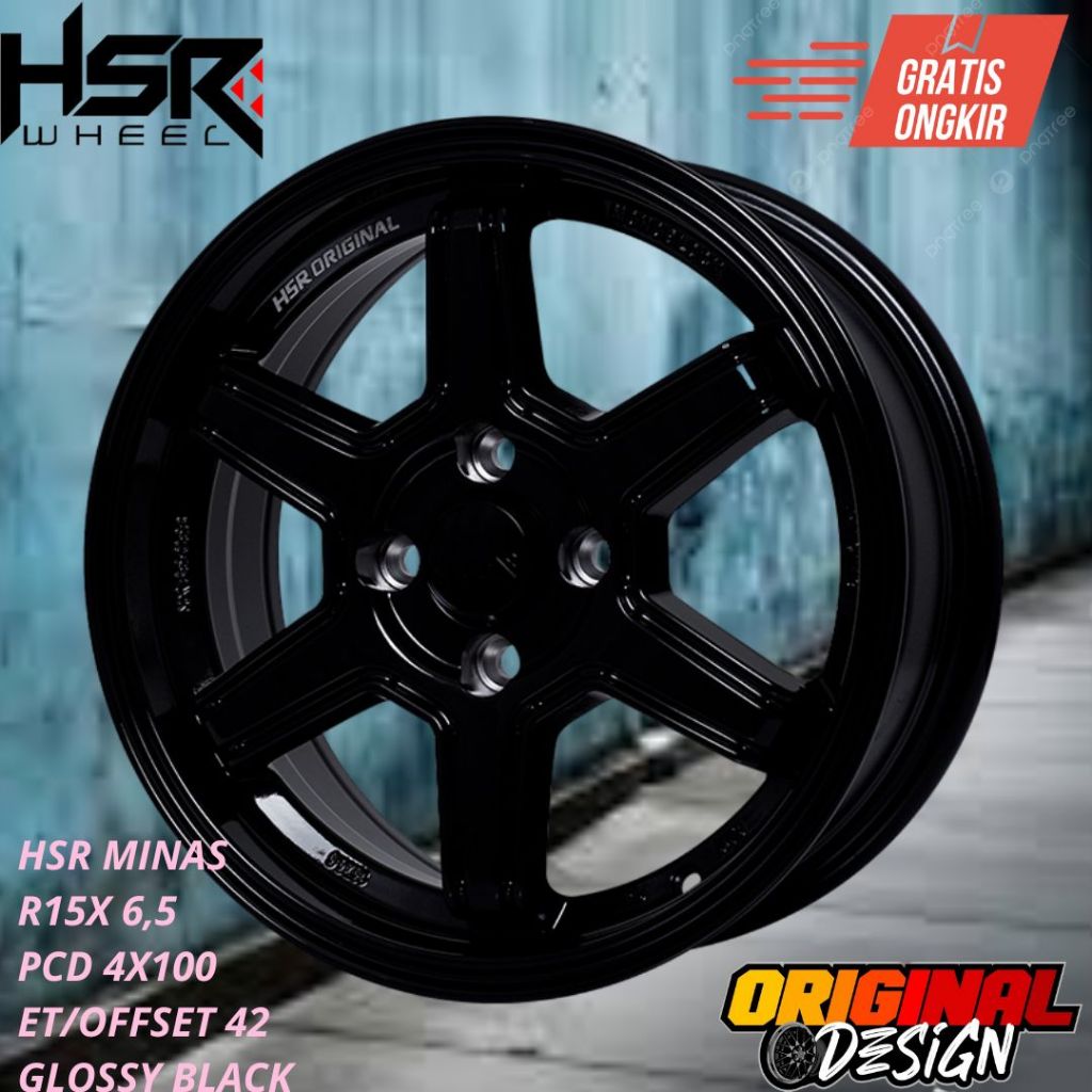Velg mobil DATSUN , SPLASH , SWIFT , BRIO RING 15 HSR MINAS R15
