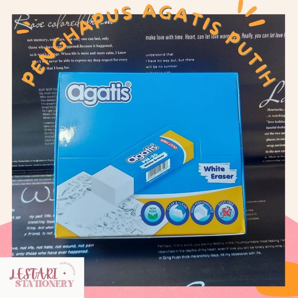 

Penghapus Agatis Besar warna Putih | Penghapus Pensil | Lestari Stationery