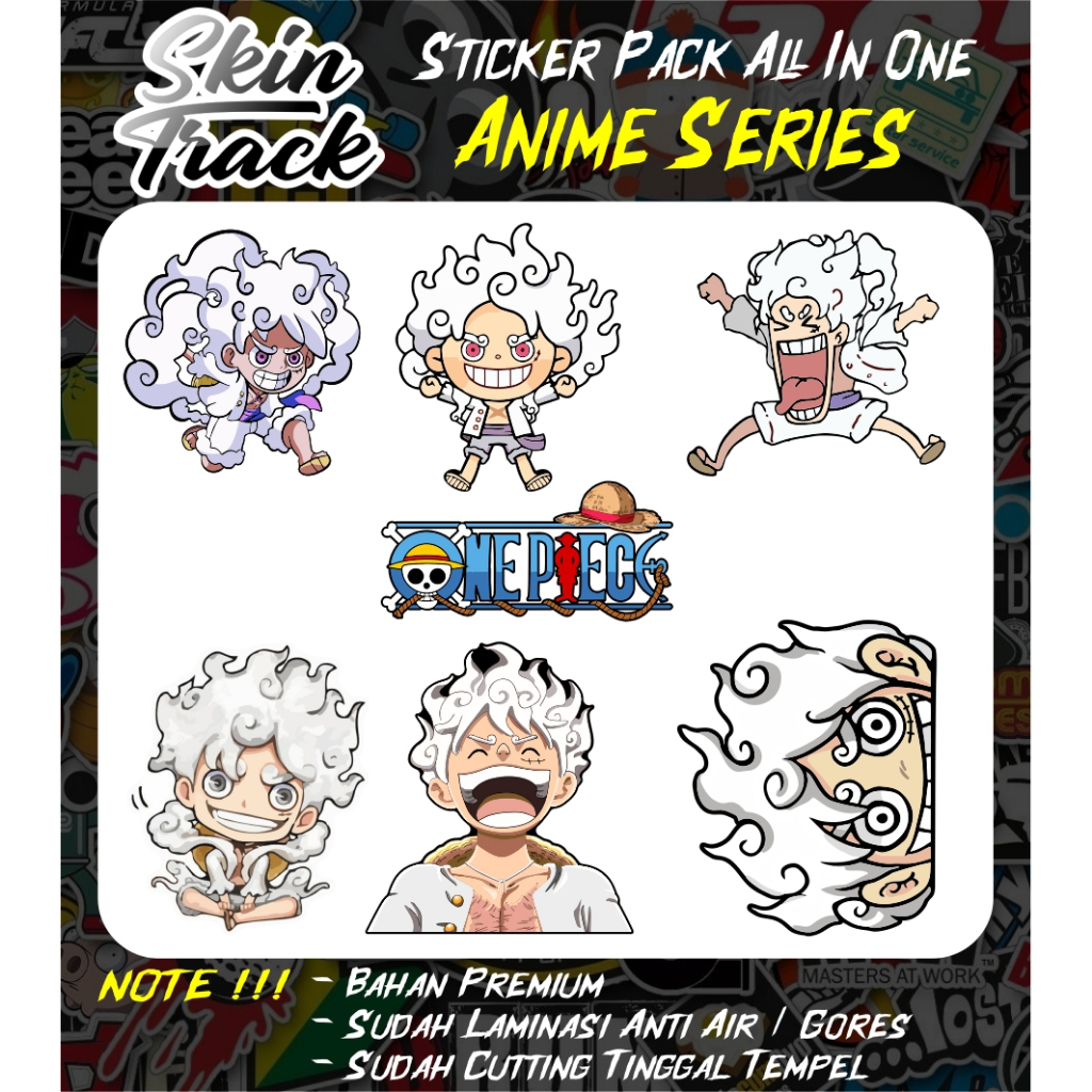 

Sticker Pack All In One Anime Series Stiker Pack One piece Dragonball Anya Gundam Jujutsu Kaisen Dll