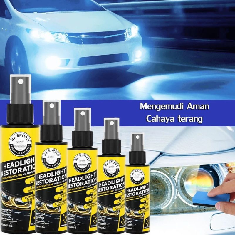 Cairan Pembersih Lampu Kaca Mobil Yg kusam/buram/kuning (TG)