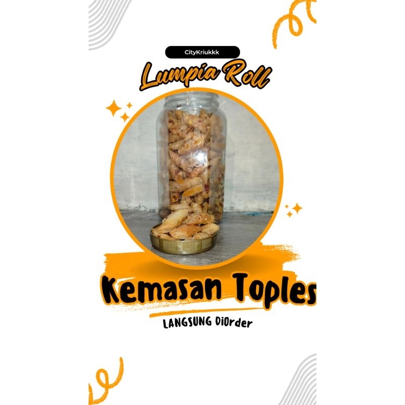 

Lumpia Roll Pedas Daun Jeruk Lupain Original Daun Jeruk Kemasan Toples 700ML