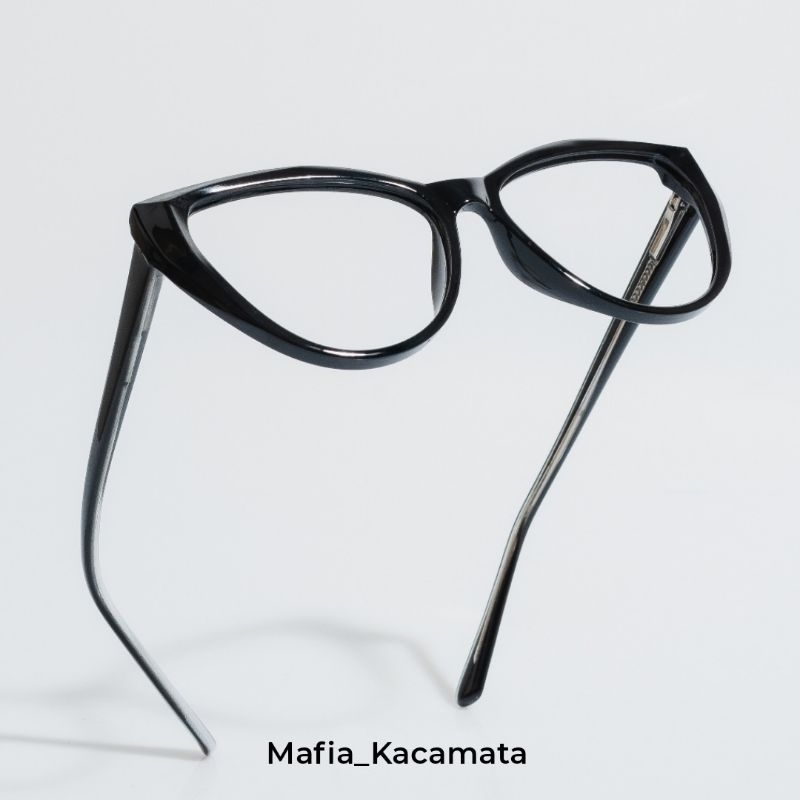Mafia_Kacamata,Frame Kacamata Noze ( Cat Eye ) Kacamata Wanita Minus/Clinder Lensa Antiradiasi Photo