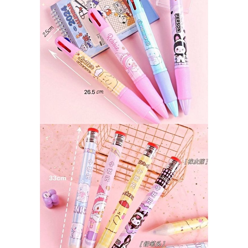 

KP8 Pensil HB pulpen jumbo cinnamroroll kuromi melody pompurin
