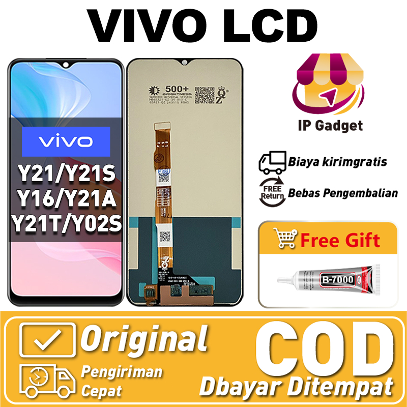 LCD VIVO Y21 Original LCD VIVO Y21S LCD VIVO Y16 Y21A Y21T Y02S fullset ori asli Layar hp touchscree