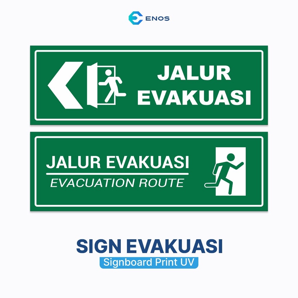 

KODE K94J SIGN SIGNAGE JALUR EVAKUASI AKRILIK PRINT UV ANTI AIR PREMIUM 3 X 1 CM PAPAN TANDA ACRYLIC