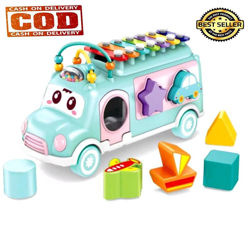 Mainan Xylophone Music Bus YE20