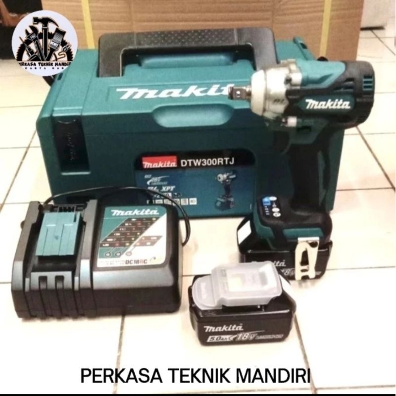 Mesin Impact Wrench Cordless Makita DTW300RTJ