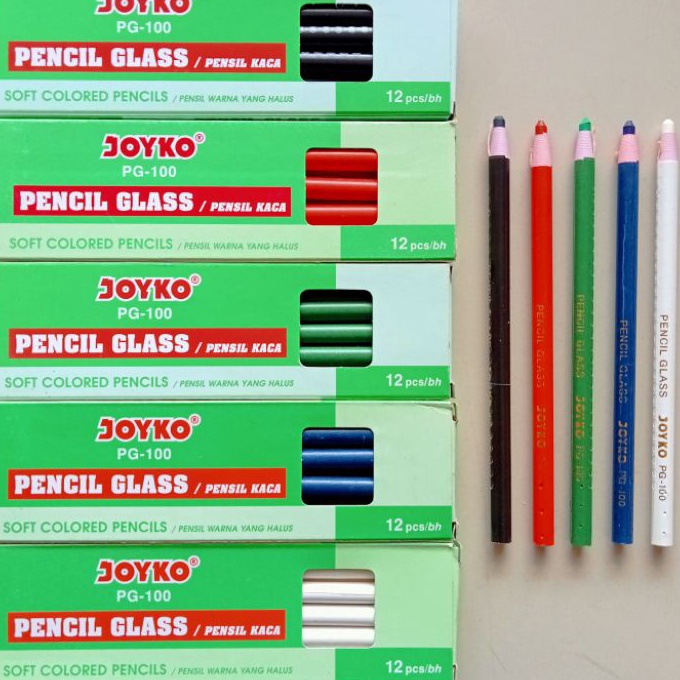 

Diskon Pensil Kaca Pencil Glass Joyko PG1 12 Pcs Orinal