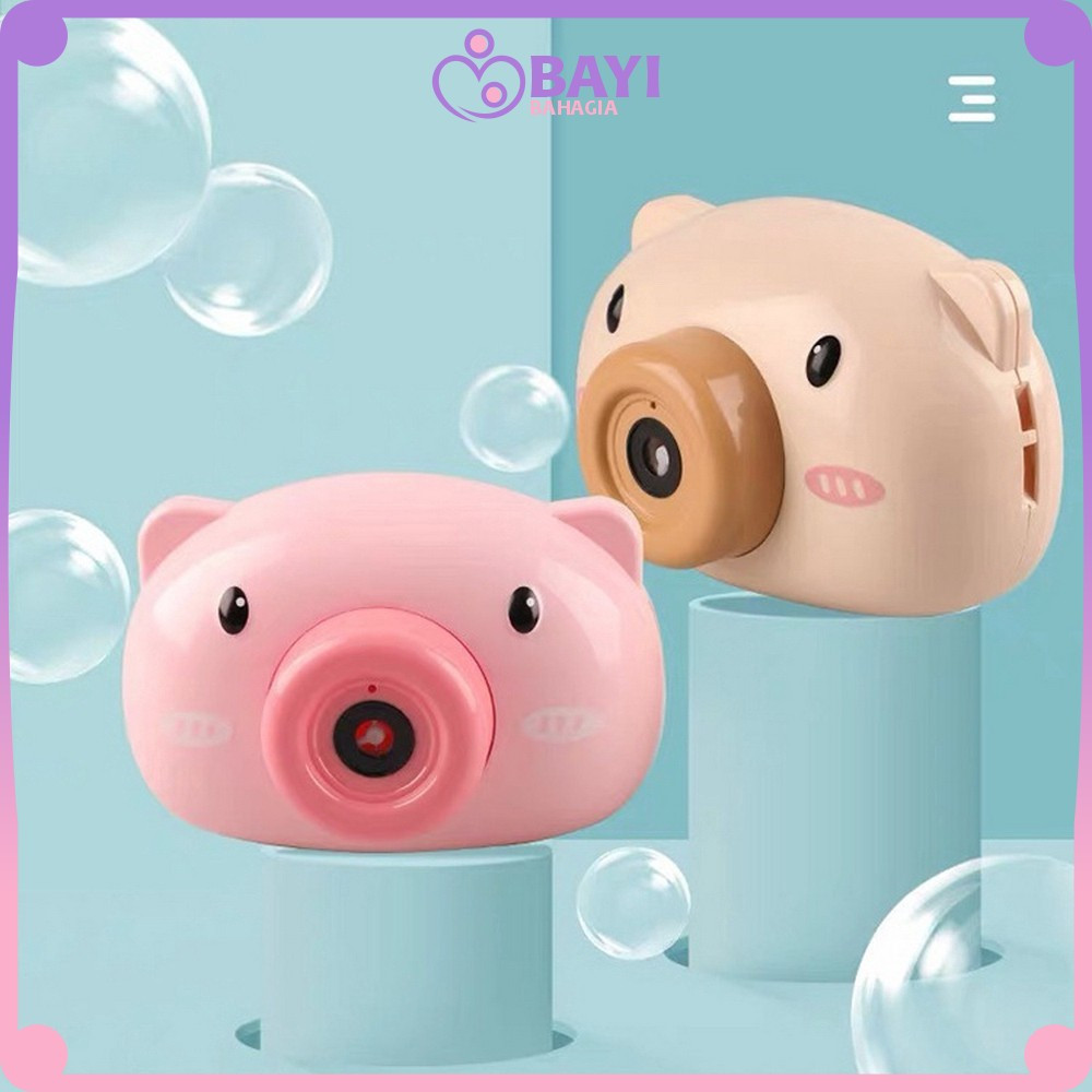 Mainan Anak Bubble Blower Camera / Mainan Gelembung Sabun Anak Bentuk Kamera / Busa Tiup Elektrik Dengan Lampu Dan Musik Bayi Bahagia M92