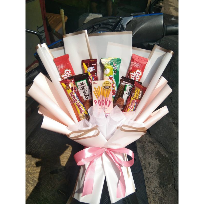 

buket murah simple/Buket mini/hadiah ulang tahun/ Buket di bawah 100rb