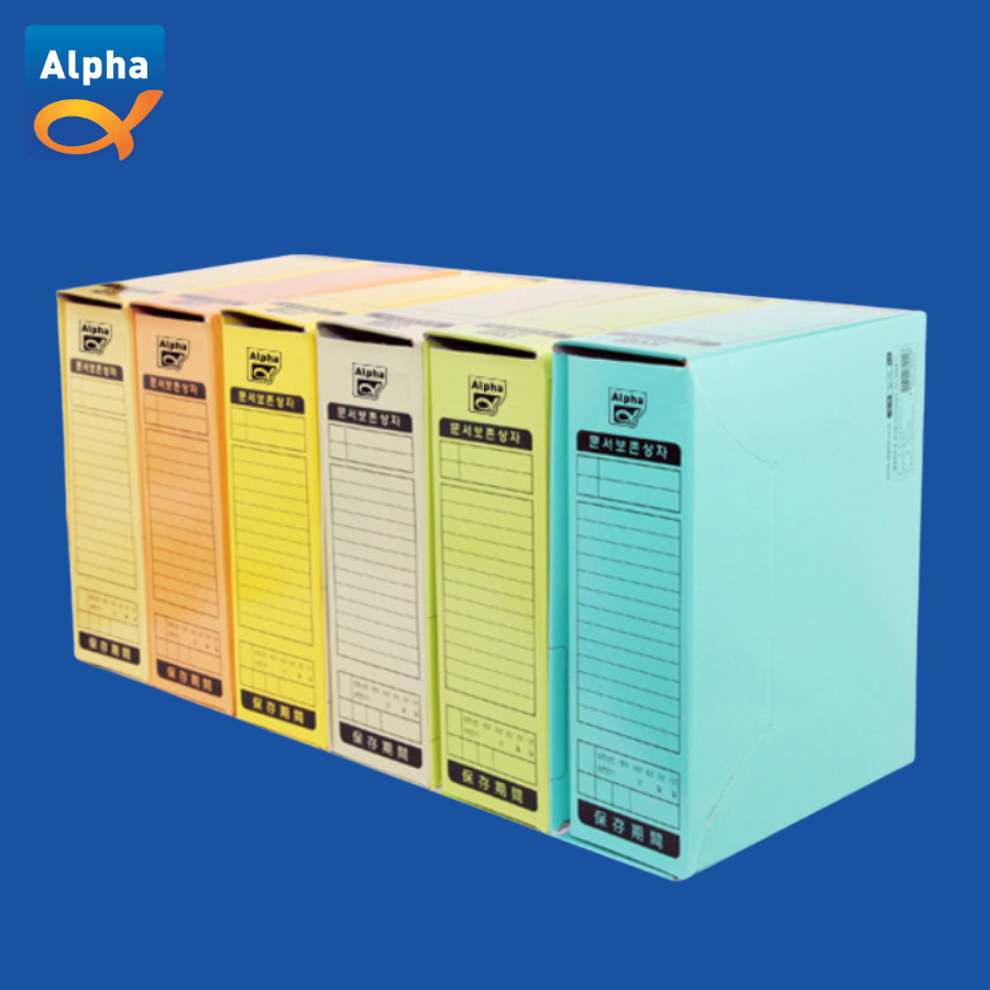 

[Alpha] Document storage box / Box File A4 / AF102-7 A4 - Biru