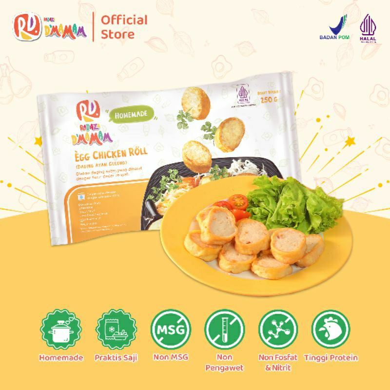 

D'Mamam Egg Chicken Roll 250 gr