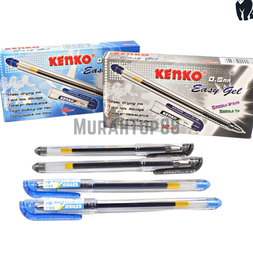 

Wah Pulpen Easy Gel Kenko 5 mm Ballpoint Lancip Bolpen Tajam Pena PER LUSIN