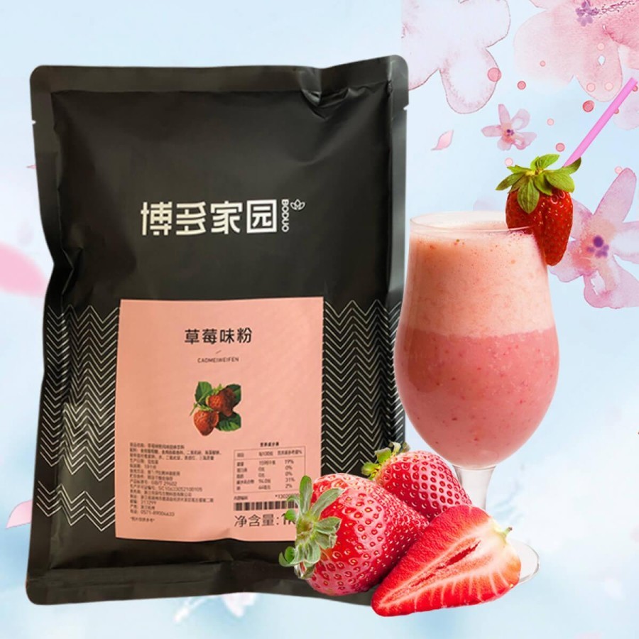 

Boduo Strawberry Flavored Powder - Bubuk Minuman Rasa Stroberi powder 1kg