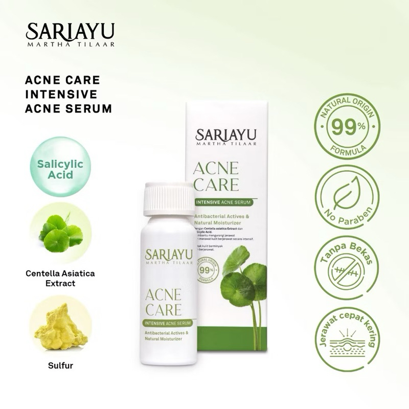 SARIAYU ACNE CARE INTENSIVE ACNE SERUM | SARIAYU TOTOL JERAWAT | SARIAYU OBAT JERAWAT