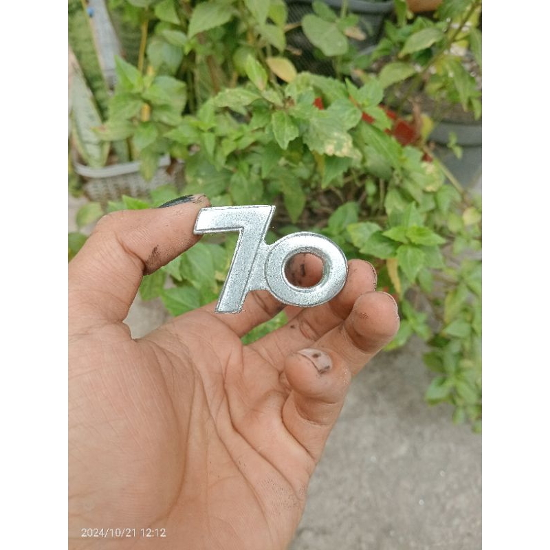 emblem sayap Suzuki fr70 modif baut tanam