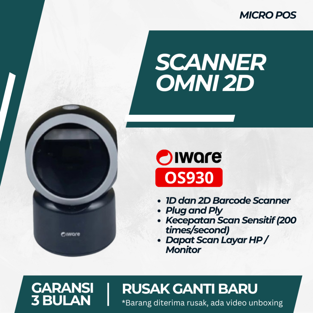 Scanner Omni 2D / Iware OS930