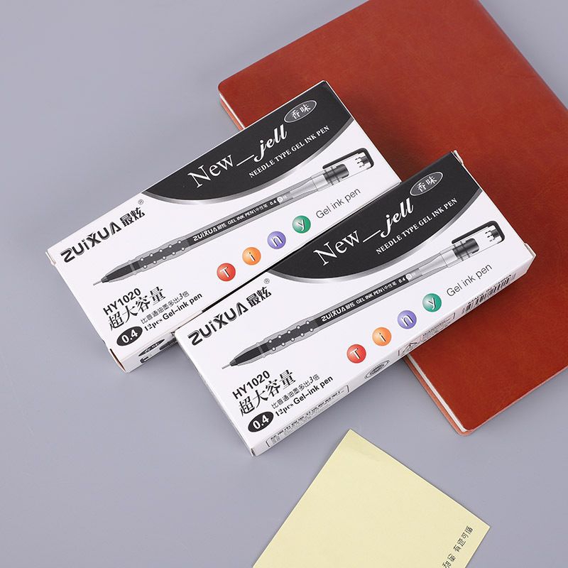 

[ 1 pack ] pulpen hitam Gel EDS-ON isi 12 pcs original