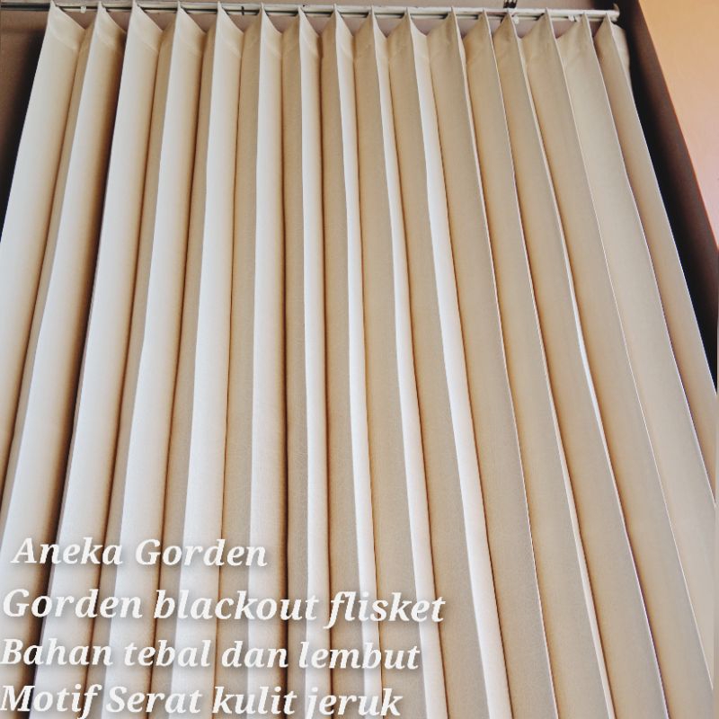 Gorden Blackout Plisket Model Cantolan Kawat s