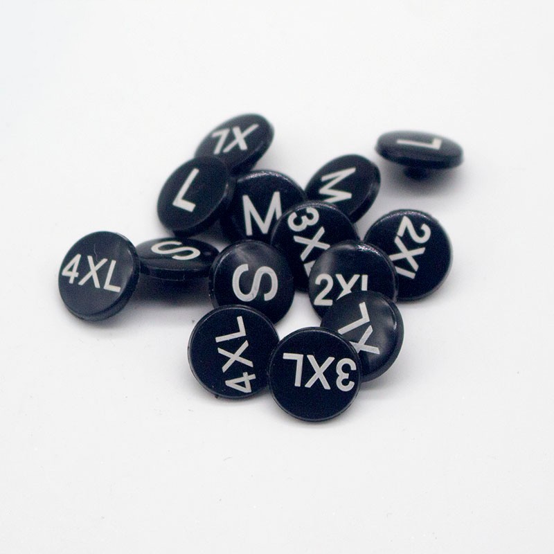 Label Ukuran Baju Size Plastik 100pcs Label Size Baju Label Size Pakaian Label Ukuran Pakaian