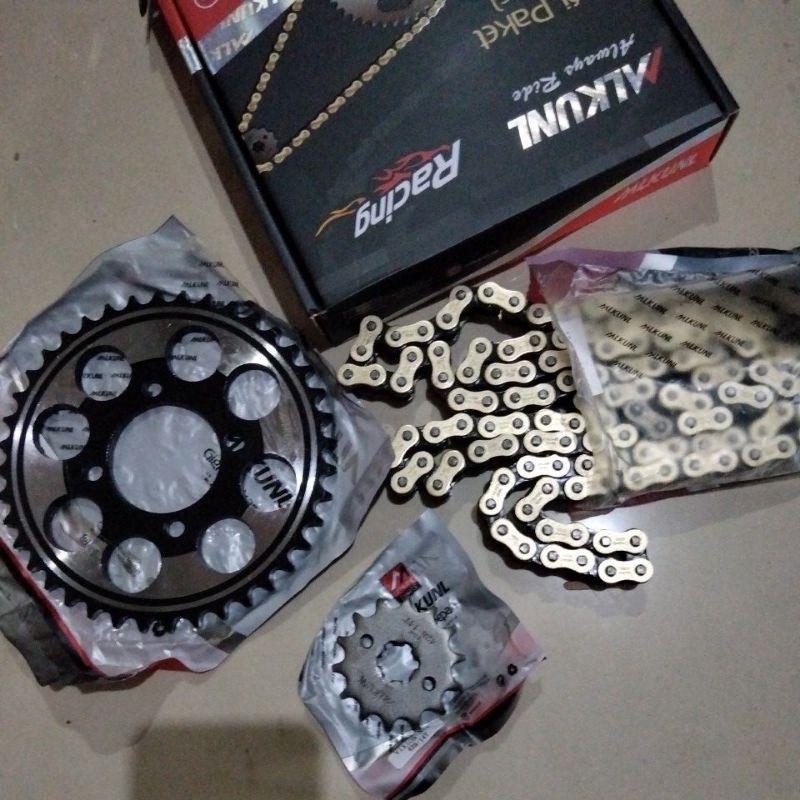 GEAR GIR MLKUNL Racing Model TDR Set Paket Depan+Belakang SUPRA X100 GRAND WIN ASTREA PRIMA CB150R L