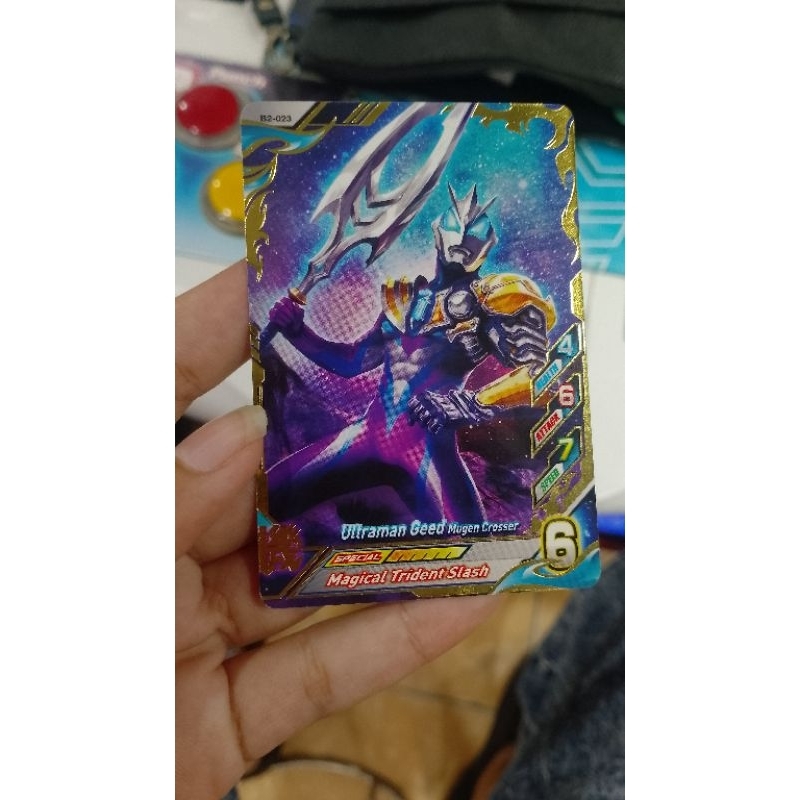 KARTU ULTRAMAN RARE GEED CARD VER.3 MAGICAL TRIDENT SLASH