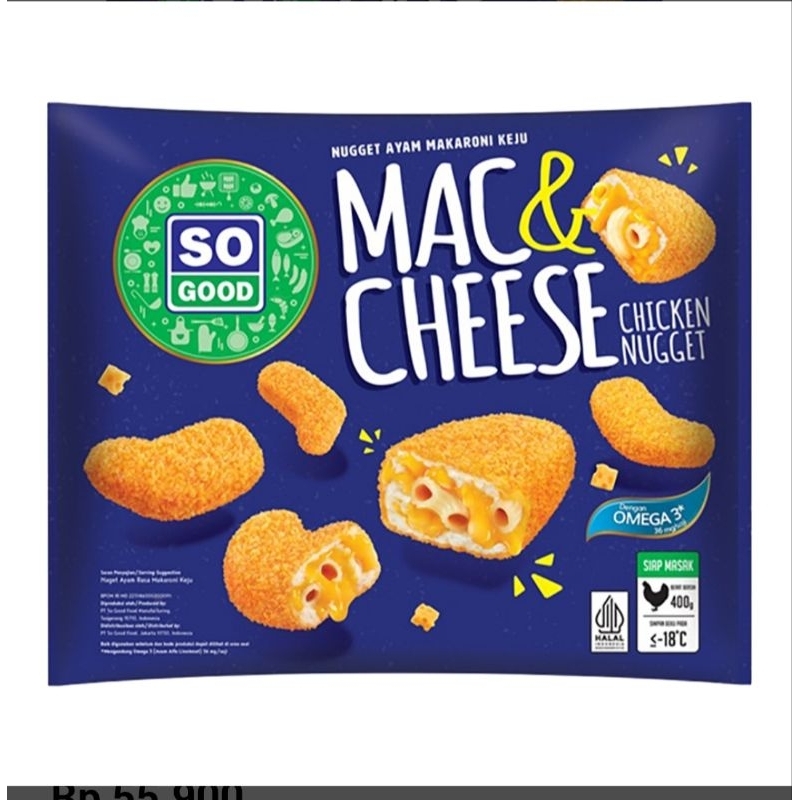 

So Good Nugget ayam Mac and cheese 400 gr