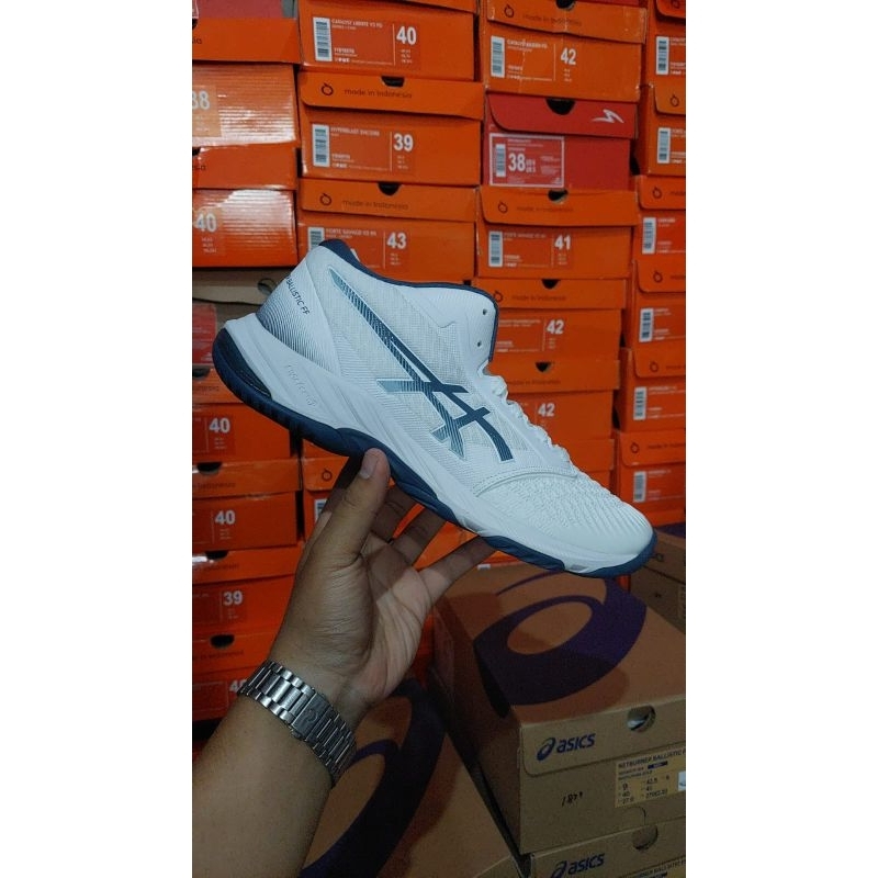 Sepatu Voli / Badminton Original Asics Netburner MID