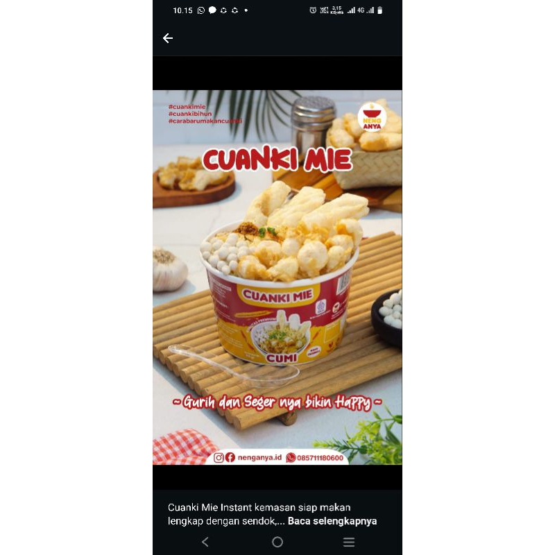 

Cuanki Instan Selera Sultan Paket Buy 4 Free 1