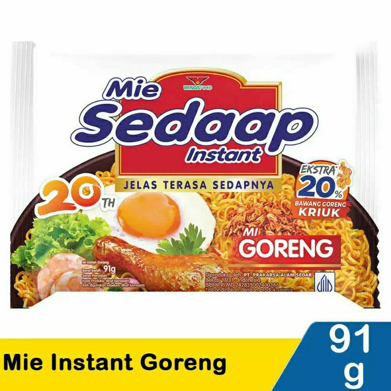 

Sedaap Mie Instant Goreng 91G