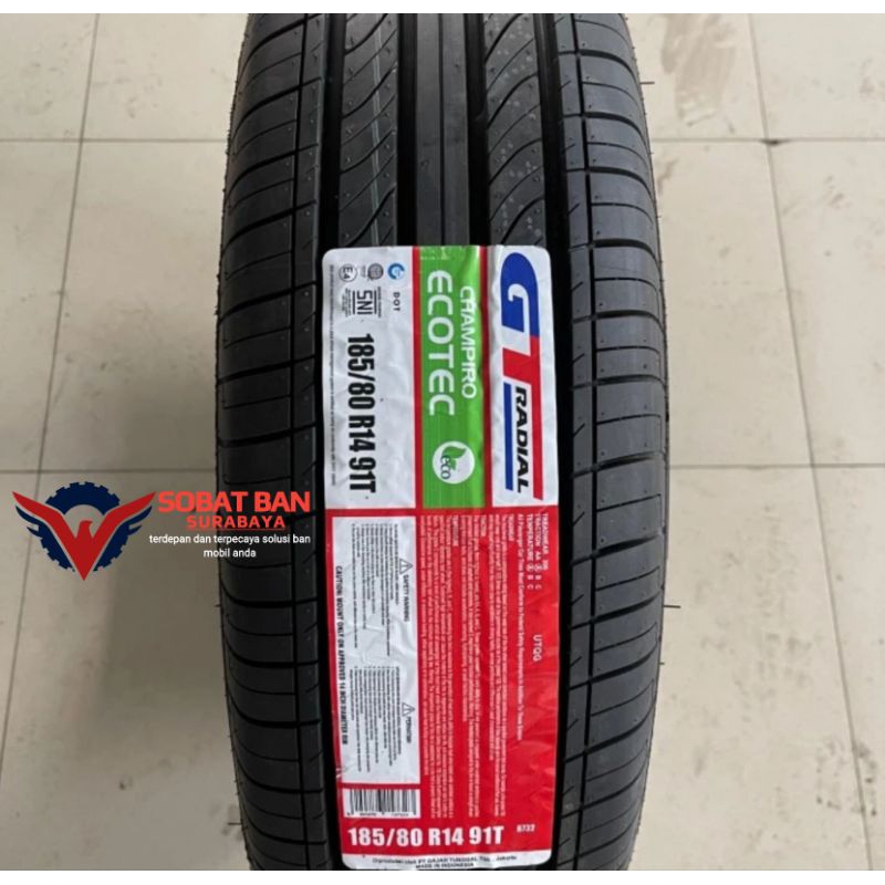 Ban mobil GT Radial 185/80 R14 Champiro Ecotex. 185/80 R14