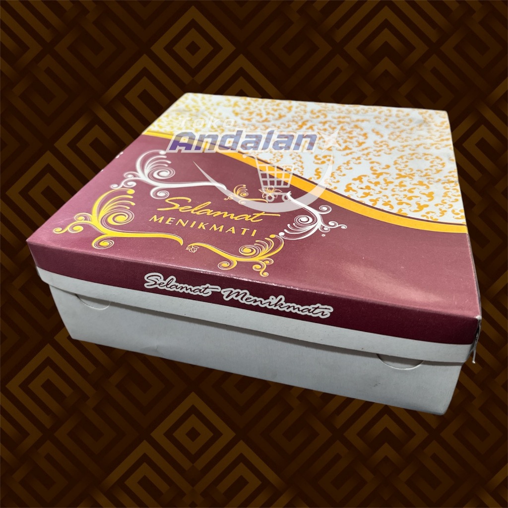 

Dus Nasi Kotak Ukuran 20x20 Box Nasi Polos dan Motif