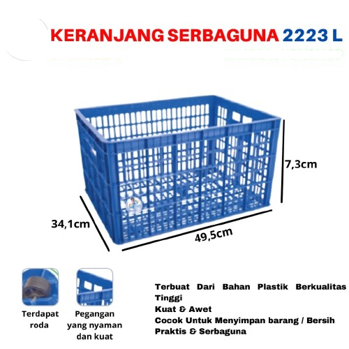 Green Leaf 2223 L Industri Container Box Roda Kontainer Krat Serbaguna