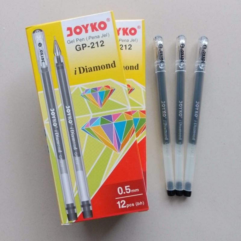 

Pulpen Gel Pen Joyko GP-212 Diamond Gel ( 12 Pcs ) [ Original ]