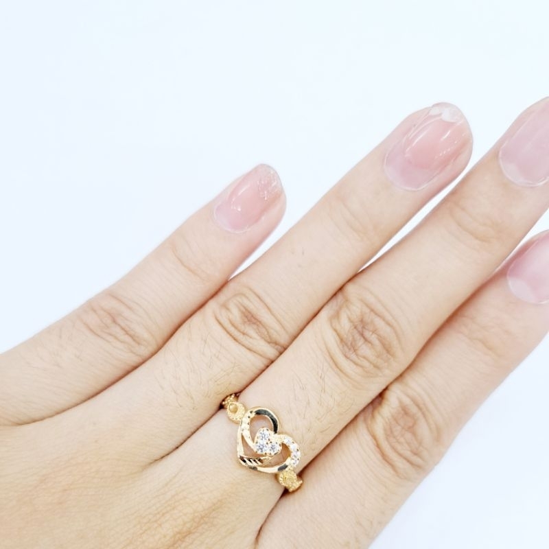 Dewi Ponorogo CINCIN VARIASI MATA Emas Asli Kadar 8k/375% Yellow Gold