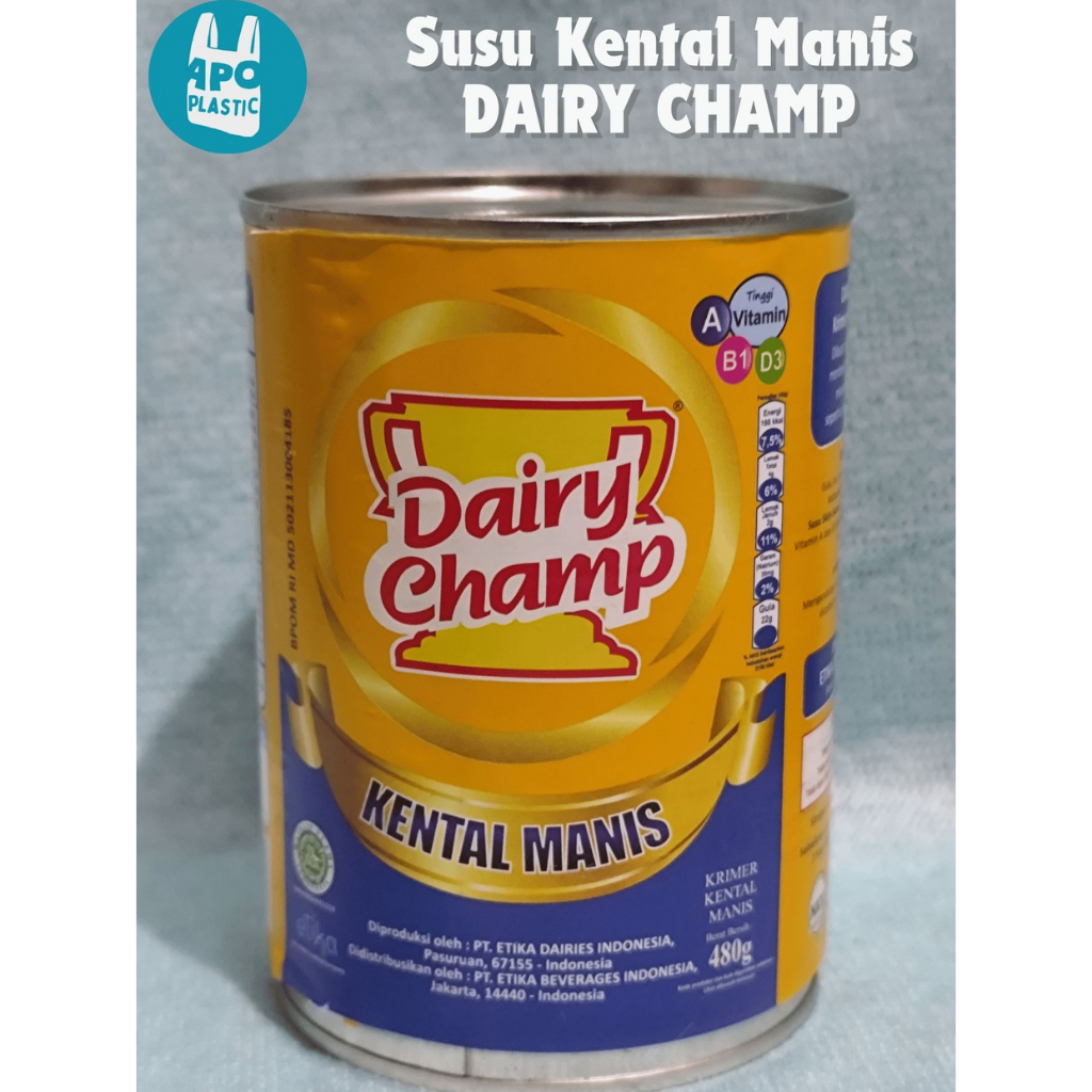 

SUSU DAIRY CHAMP KENTAL MANIS KALENG 480GR