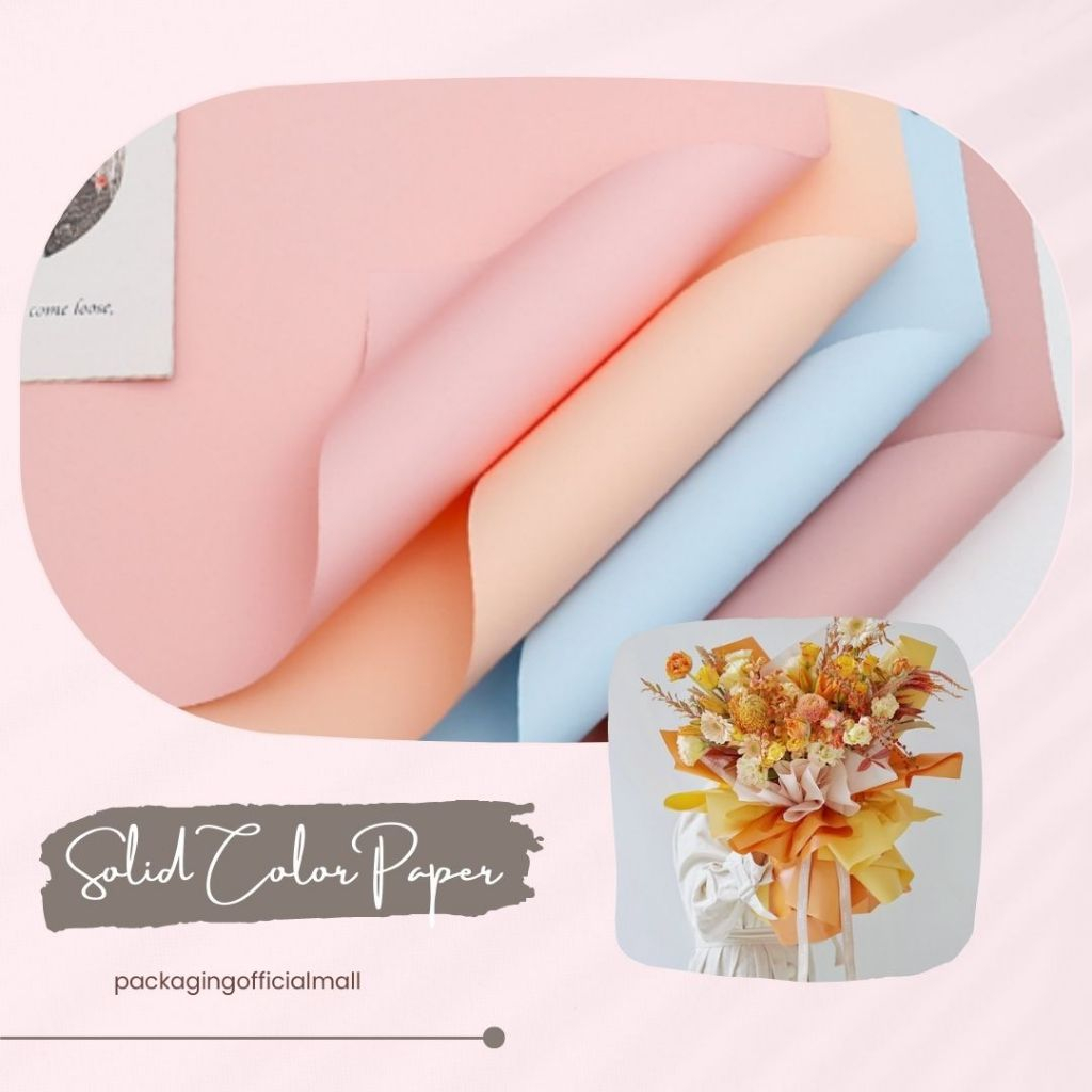 

SOLID COLOR PAPER / CELLOPHANE / FLORIST PAPER / KERTAS BUKET BUNGA / WRAPPING WRAPPER
