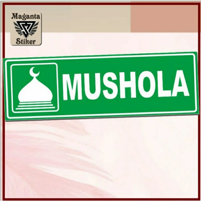 

stiker petunjuk penanda mushola