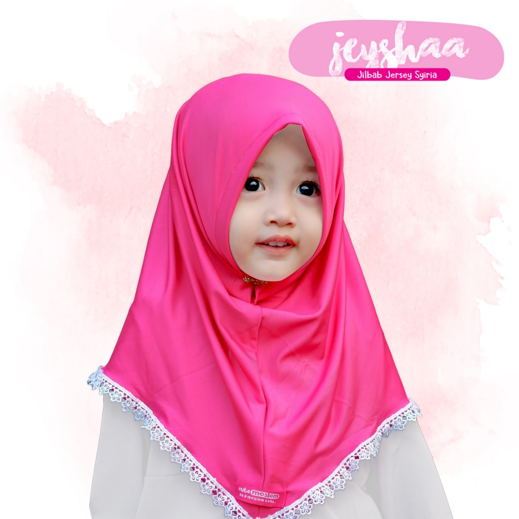 Cutemoslem Jeyshaa Jilbab Jersey Full Renda-L