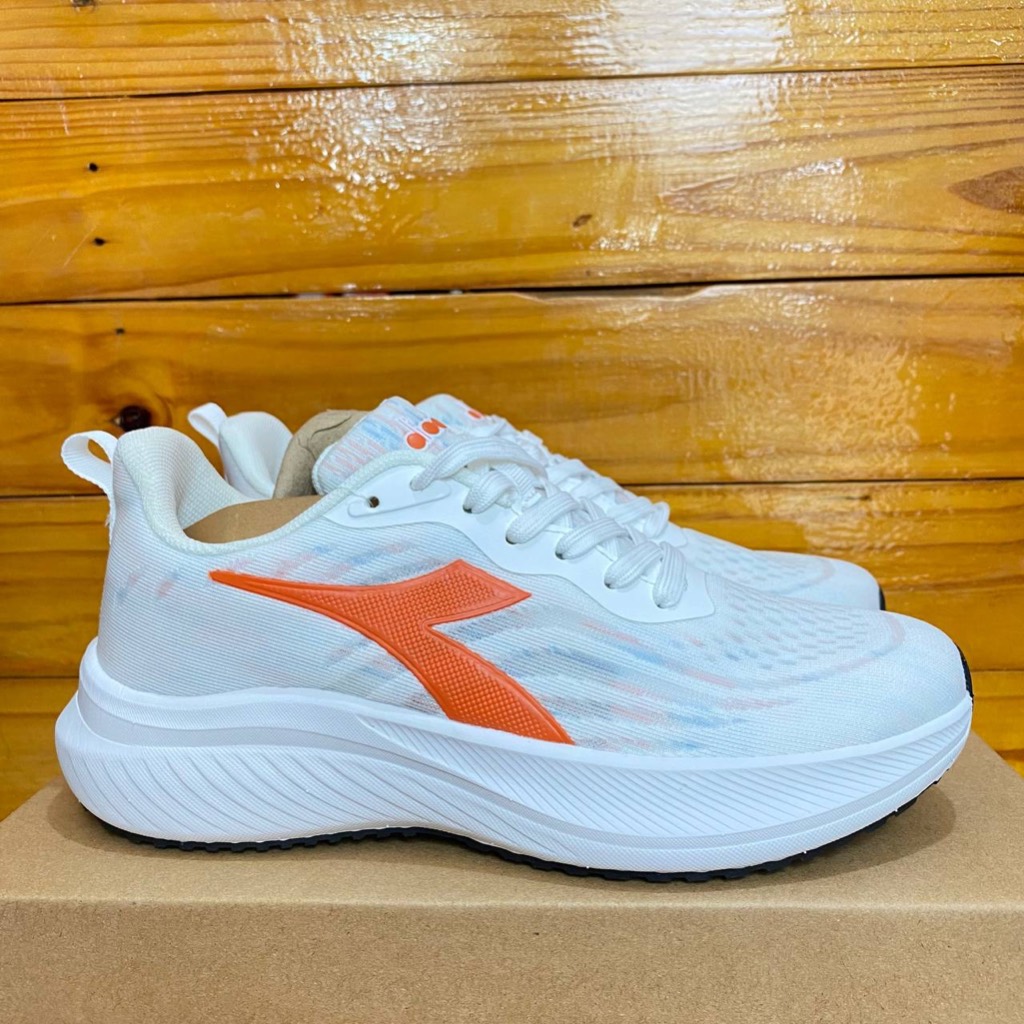 SEPATU DIADORA WANITA DIADORA KONSER WHITE ORANGE RUNNING SPORTY WOMAN COD ORIGINAL CASUAL