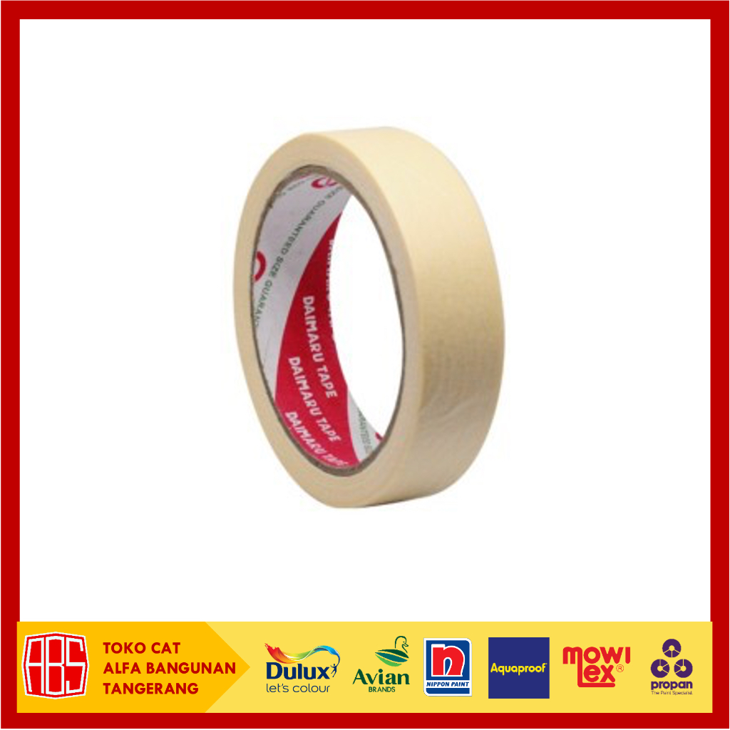 

Lakban Kertas Daimaru Rol [1 inch & 2 inch]