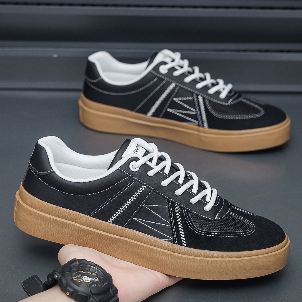 PANARYBODY Sepatu Pria Sepatu Hitam Sepatu  TH2402 Putih Sepatu Sekolah Sepatu Kuliah