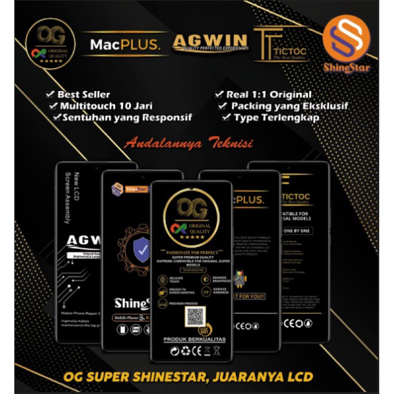 LCD TOUCHSCREEN OPPO A53 2020/ A53S/ A33 2020/ C17/ REALME 7i/ A54 4G MERK POZI/ SHINESTAR/ WINFOCUS