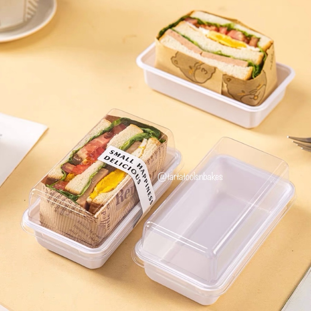 (10PCS) Cake Box Toast Premium | Mika Roti Sandwich | Kotak Tray Dessert | Box Cake Dessert