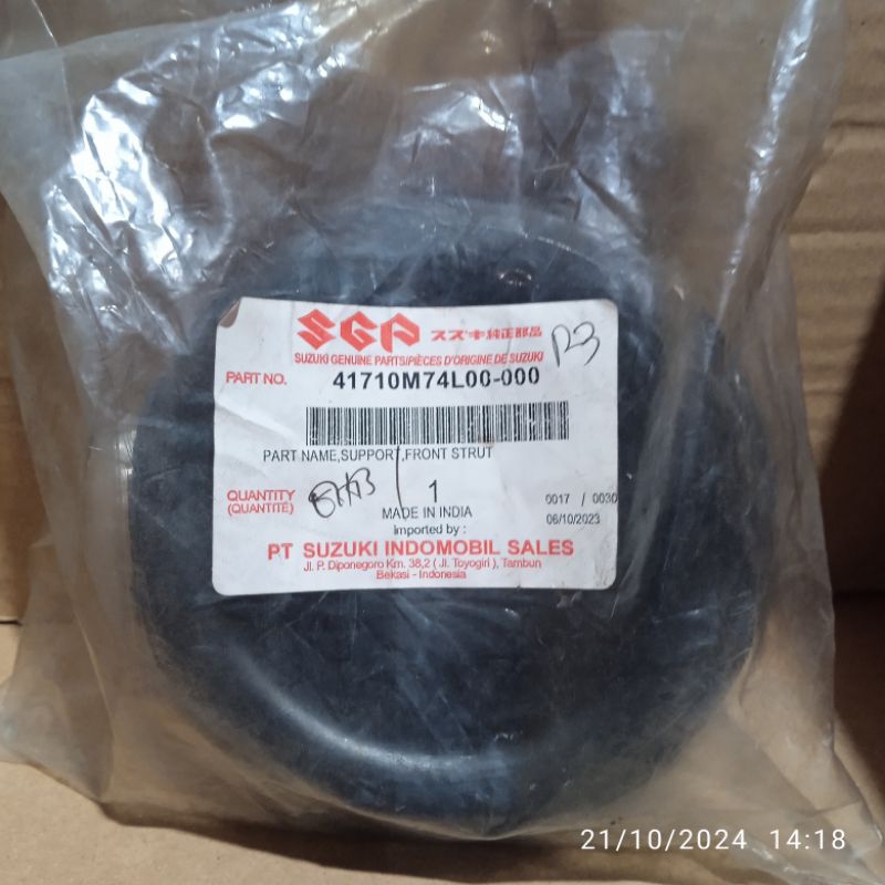 KARET SUPPORT SHOCBREKER DEPAN ERTIGA ORIGINAL SGP 41710M74L00-000
