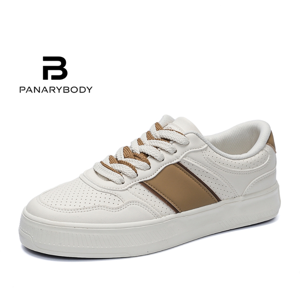 PANARYBODY Sepatu Pria Sepatu Putih Sneakers Cowok TH2403 Sepatu Traveling Jalan-Jalan Liburan